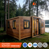 Maison conteneur extensible 4 chambres, villa modulaire de luxe préfabriquée, cabane de vie à deux étages avec structure en acier, personnalisable en usine