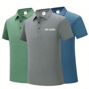 Polos pour hommes de qualité supérieure, unisexe, en tissu tricoté, style décontracté, possibilité d'ajouter un logo personnalisé, excellent rapport qualité-prix - Product Image 2