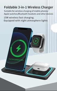 <span class=keywords><strong>Chargeur</strong></span> sans fil intelligent multi-<span class=keywords><strong>induction</strong></span> QI 3 en 1 15W le plus vendu <span class=keywords><strong>pour</strong></span> <span class=keywords><strong>iPhone</strong></span>, téléphones Android et écouteurs - Product Image 5