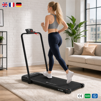 Tapis de course pliable et portable pour bureau à domicile, avec moteur DC 1,5 CV, exécutant 12 programmes