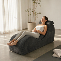 Ensemble canapé-lit de yoga pour adultes - Chaise longue ergonomique au design minimaliste, recouverte de tissu, pour hôtels et villas, canapé sans structure.