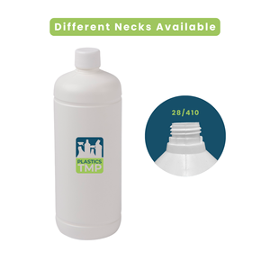 Botella de Plástico HDPE Certificada de 1000 ml, Opción Reciclada, Cuello 28 410, Personalizable al por Mayor, Plásticos de Alta Calidad TMP B831 BE - Product Image 2