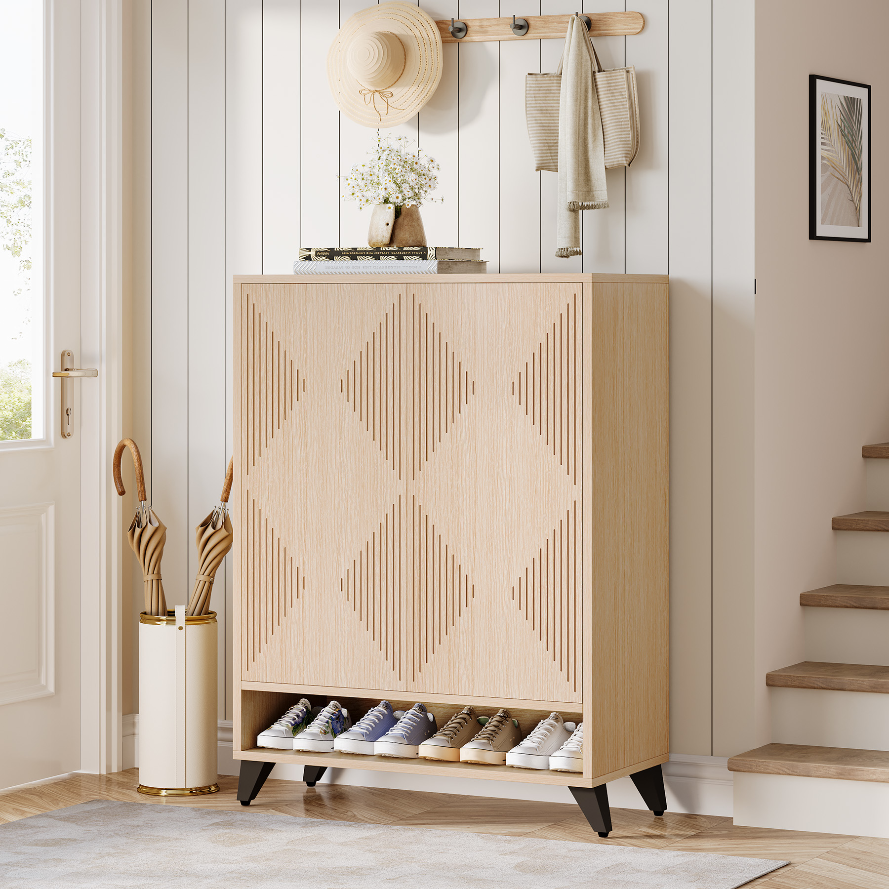 Urban Ladder Shoe Cabinet With Lock Shop Our Modern Wooden