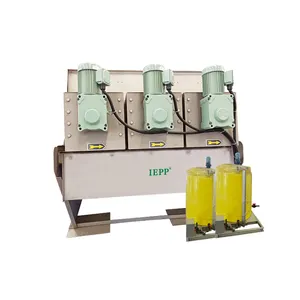 IEPP factory manufacturer supplier wastewater treatment sludge screw press dehydrator DAF scum dewatering multi disc filter