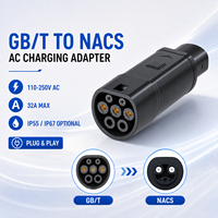 Adaptateur de charge pour véhicule électrique ZH-12 GBT-NACS pour Tesla, vente directe d'usine, adaptateur de chargeur de voiture
