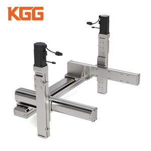 Plataforma de movimiento de tres ejes KGG, mesa deslizante XYZ de doble accionamiento, perfil de aluminio tipo D, componente industrial - Product Image 4