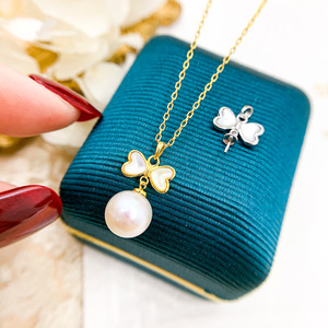 Juego de Accesorios de Collar y Pulsera Vacía de Plata de Ley S925 WENCHI, Estilo Corbata de Moño, para Cuentas de 8-12 mm, Modelo 10377, Joyería de Moda - Product Image 1