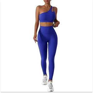 Custom Women's Yoga Set Mid Waist <b>Leggings</b> Sports Bra Solid Plus Size Lace Breathable Stretch Workout Outfit Gym Fitness - Product Image 6