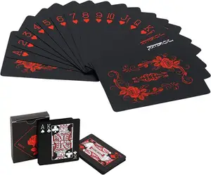 2024 nóng bán tùy chỉnh in ấn logo Poker chơi thẻ chơi với bạn bè cho thời gian giải trí