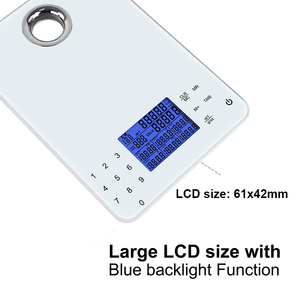 <span class=keywords><strong>Calculer</strong></span> les protéines, le cholestérol, les graisses, les <span class=keywords><strong>calories</strong></span>, l'échelle nutritionnelle, la balance numérique LCD de cuisine domestique - Product Image 2