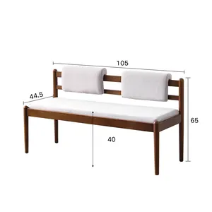 Eco-Friendly Chang Stool Shoe Wooden Sofa Set Furniture Solid Wood Bench