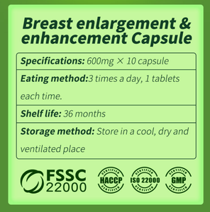 स्तन सहायता के साथ कैप्सूल बढ़ाना और उठाना-वयस्क महिलाओं के लिए 10 कैप्सूल स्वास्थ्य पूरक - Product Image 5