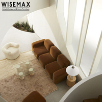 WISEMAX Fauteuil de loisirs en peluche à la mode, décoration de salon simple style italien et français, canapé d'hôtel et villa
