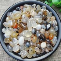 Galets de jade multicolores naturels polis et lisses pour la décoration de jardin et d'aquarium, artisanat
