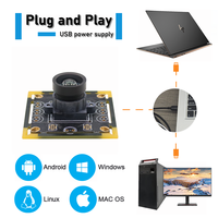 Module de caméra USB 2MP 1080P à obturateur global pour l'industrie et la capture de mouvement, webcam UVC haute vitesse 30fps avec microphone