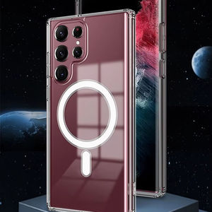 Étui de téléphone portable à chargement sans fil magnétique transparent pour Samsung Galaxy S26 Plus Ultra Protection arrière S25 FE - Product Image 1