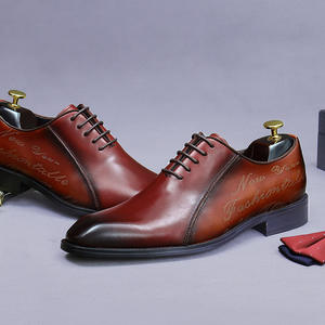 Zapatos formales de negocios de alta calidad para hombre, zapatos planos con cordones, elegantes zapatos de vestir para fiestas al aire libre - Product Image 4