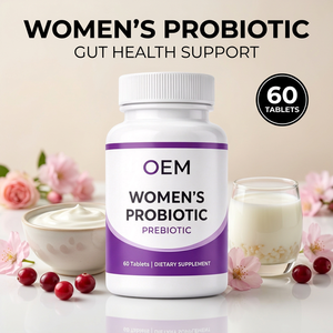 Tabletas Probióticas y Prebióticas para Mujeres OEM, 60 Tabletas, Formulación para la Salud Intestinal, Personalización, Marca Privada - Product Image 1