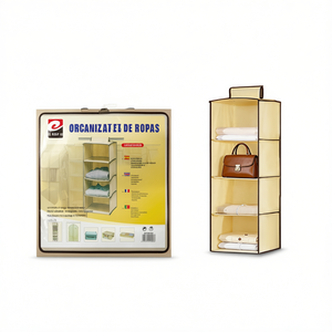 Organiseur de placard suspendu Erpsl à 4 niveaux 30x30x80cm, étagère de rangement pour vêtements et accessoires - Product Image 2