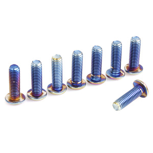 สกรูพวงมาลัยรถ M5X0.8หัวกลมสแตนเลสสตีลยาว19มม. สีเขียวน้ำเงิน QRF022 - Product Image 4