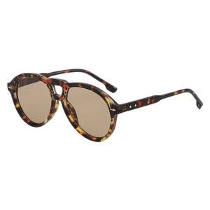 2025 Vintage <span class=keywords><strong>Hong</strong></span> <span class=keywords><strong>Kong</strong></span> Style Double Beam Oval Frame Óculos De Sol para Mulheres Pequeno Rosto Anti-UV400 Lentes Pretas - Product Image 5