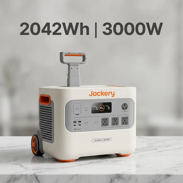 High Capacity 3000W LiFePO4 Portable Power Station 2042Wh Emergency Backup Intelligent Solar Generator Wholesale