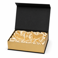 Boîte à perruque magnétique haut de gamme, écologique, recyclée, imperméable, avec logo personnalisé, doublure en éponge, satin gaufré, feuille métallisée, en carton pliable