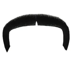 Novelties Factory Direct Selling Ready To Ship Costume Masquerade Fancy Hand Knotted Lace Base Ball Men False Mustache Beard