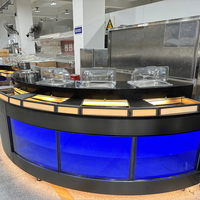 Table console en acier inoxydable de type S personnalisée KLEADONE, affichage numérique à double température, équipement de réfrigération sous le comptoir 5