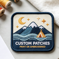 Écussons brodés personnalisés de luxe pour vêtements, patchs thermocollants, patchs tissés à coudre, étiquettes pour chapeaux