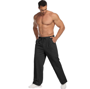 Pantalon de survêtement léger pour homme, coupe droite, avec poches, idéal pour la gym et la détente - Product Image 3