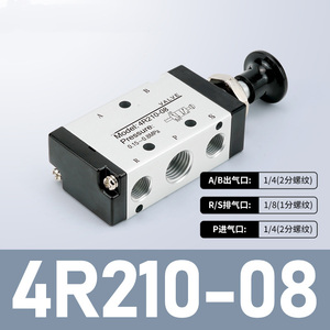 Hai katup kinerja Airtac tipe 4R210-08/10 3/<span class=keywords><strong>2</strong></span> NC katup Solenoid pneumatik regulasi aliran kontrol tarik tangan - Product Image 2