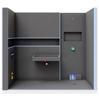 Kit de douche étanche en panneaux XPS pour carrelage, système de salle humide prêt à poser avec niche et banc