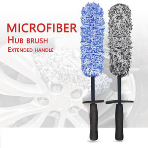 PEXMIENTAS PMS-2506 Brosse de lavage de voiture en microfibre à long manche pour le <span class=keywords><strong>nettoyage</strong></span> des pneus et le récurage des jantes avec des fonctionnalités de détaillage - Product Image 2