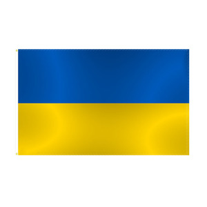 Pronta per la Spedizione, Consegna Rapida, Bandiera <span class=keywords><strong>Ucraina</strong></span> Blu e Gialla 100% Poliestere 3X5FT, Alta Qualità - Product Image 1