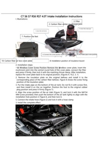 13-20ท่อไอดีคาร์บอนแห้งของแท้สีแดงดำที่มีประสิทธิภาพสำหรับ S6 Audi S7 C7 4.0T GTR ท่อไอดีเครื่องยนต์รุ่นพิเศษ - Product Image 6