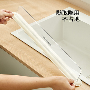 Water Deflector For <b>Kitchen</b> <b>Sink</b> Transparent Pet Panel Counter Installation Easy To Clean - Product Image 5