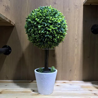 NINI Plantes Artificielles Vertes Fraîches Style Champêtre, Ornements Bonsaï pour Bureau, Salon, Maison, Boîtes en Bois, Panneaux Muraux