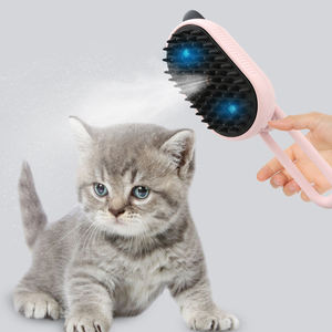 Spazzola a Vapore per Gatti con Luce UV Ricaricabile, Pettine per Rimozione Peli di Animali, Spazzola Spray Massaggiante in ABS per Cani - Product Image 3
