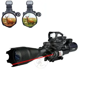 SpikeScope 4-16x50EG Dual Illuminated with Red and Red Dot Sight, 3 in 1 Combo Scope