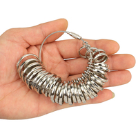 Bijoutiers économiques outil de mesure de joint torique fabrication de bijoux taille de doigt anneau de mesure kit de taille avec échelle US/HK/EU