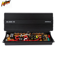 12V 2000W Mono Sınıf D Araç Ses Güç Amplifikatörü Subwoofer Bas Amfisi Yüksek SNR Düşük Bozulma