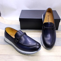 Mocassins de Luxe Personnalisés en Cuir pour Hommes, Confortables à Semelle Plate Noire, Chaussures Décontractées Sportives Faites Main Couleur Patine