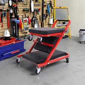 Có thể gập lại 2in1 z-creeper Phân cơ khí ghế mềm hội thảo nhà để xe tự động sửa chữa xe công cụ cán xe cáng Lounger Creeper - Product Image 4