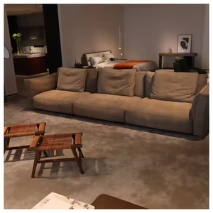 ชุดโซฟาที่ทันสมัยเฟอร์นิเจอร์ผ้ากำมะหยี่ภายในห้องนั่งเล่นสามที่นั่งโซฟาหรูหรา - Product Image 3