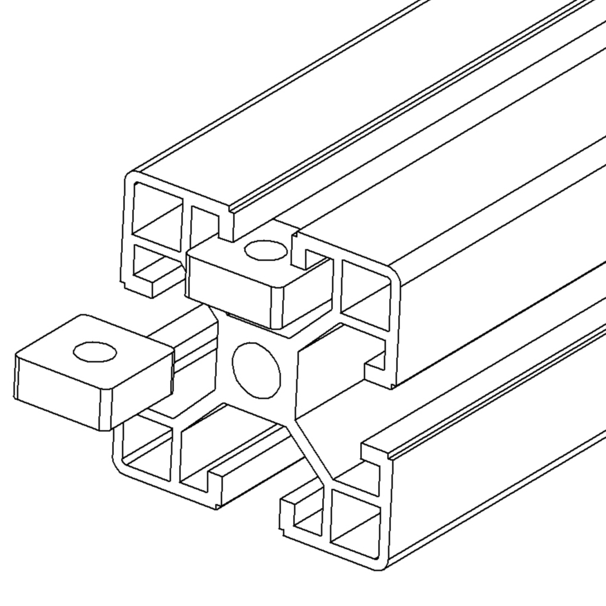 Porca quadrada m5/m6/m8 oferta especial, conexão de perfil de alumínio 2020 3030 4040, acessórios de perfil de alumínio, parafuso hexagonal