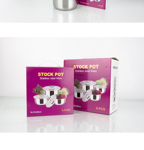 5 pièces moderne en acier inoxydable plus chaud ensemble cuisine marmite couvercle intérieur couvercle en plastique chauffant conteneur de stockage des aliments - Product Image 6