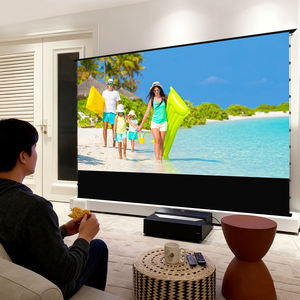 Écran de projection motorisé au sol de 120 pouces, <span class=keywords><strong>Fresnel</strong></span> ALR, écran à ultra courte focale pour projecteur UST Awol <span class=keywords><strong>Fengmi</strong></span> Hisense - Product Image 2