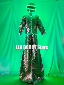 Zancos de espejo con luz LED rosa para escenario Halloween Pascua <span class=keywords><strong>Bar</strong></span> Fiestas de baile <span class=keywords><strong>Flamenco</strong></span> personalizable - Product Image 6