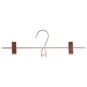 Finition cuivre En Acier Inoxydable Antidérapant En Métal Doré Rose <span class=keywords><strong>Pantalon</strong></span> Jupe <span class=keywords><strong>Pantalon</strong></span> <span class=keywords><strong>Cintre</strong></span> - Product Image 2